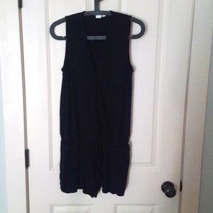 Maternity Sleeveless Knit Wrap-Front Romper